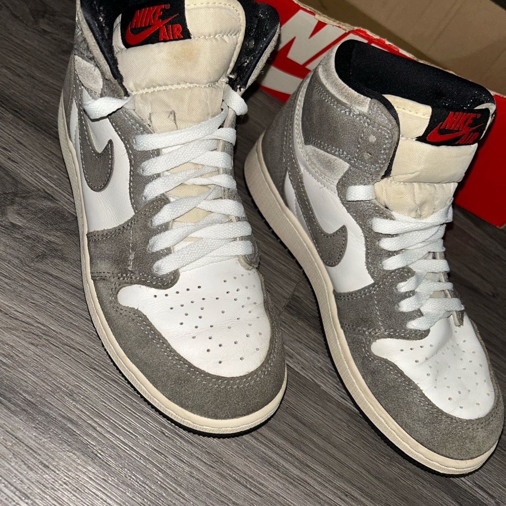 Nike Gray and White High top